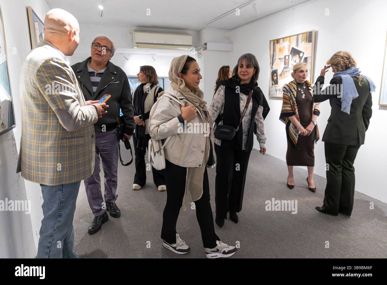 Kunstgalerie in Teheran, Iran. Stockfoto