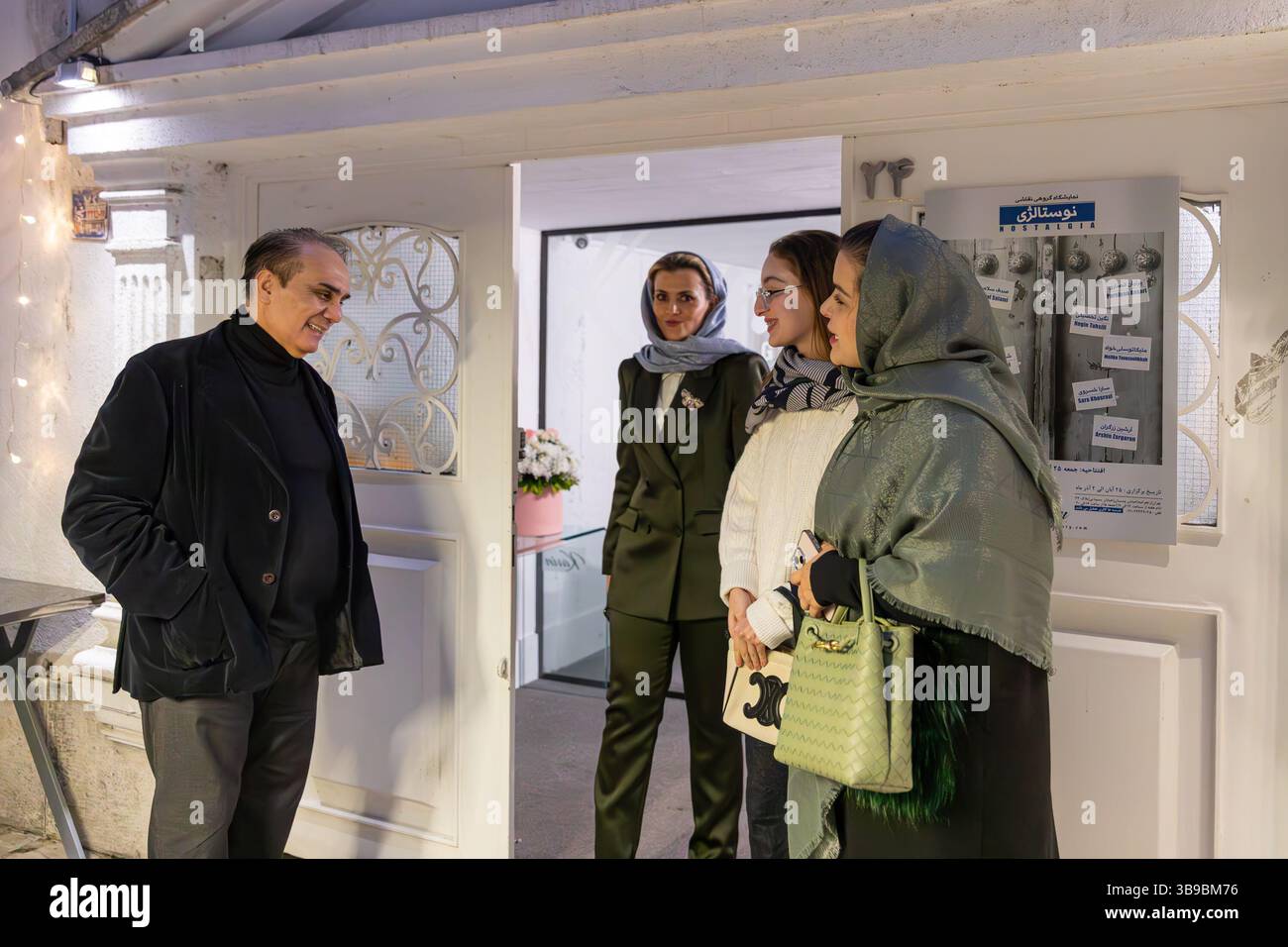 Kunstgalerie in Teheran, Iran. Stockfoto