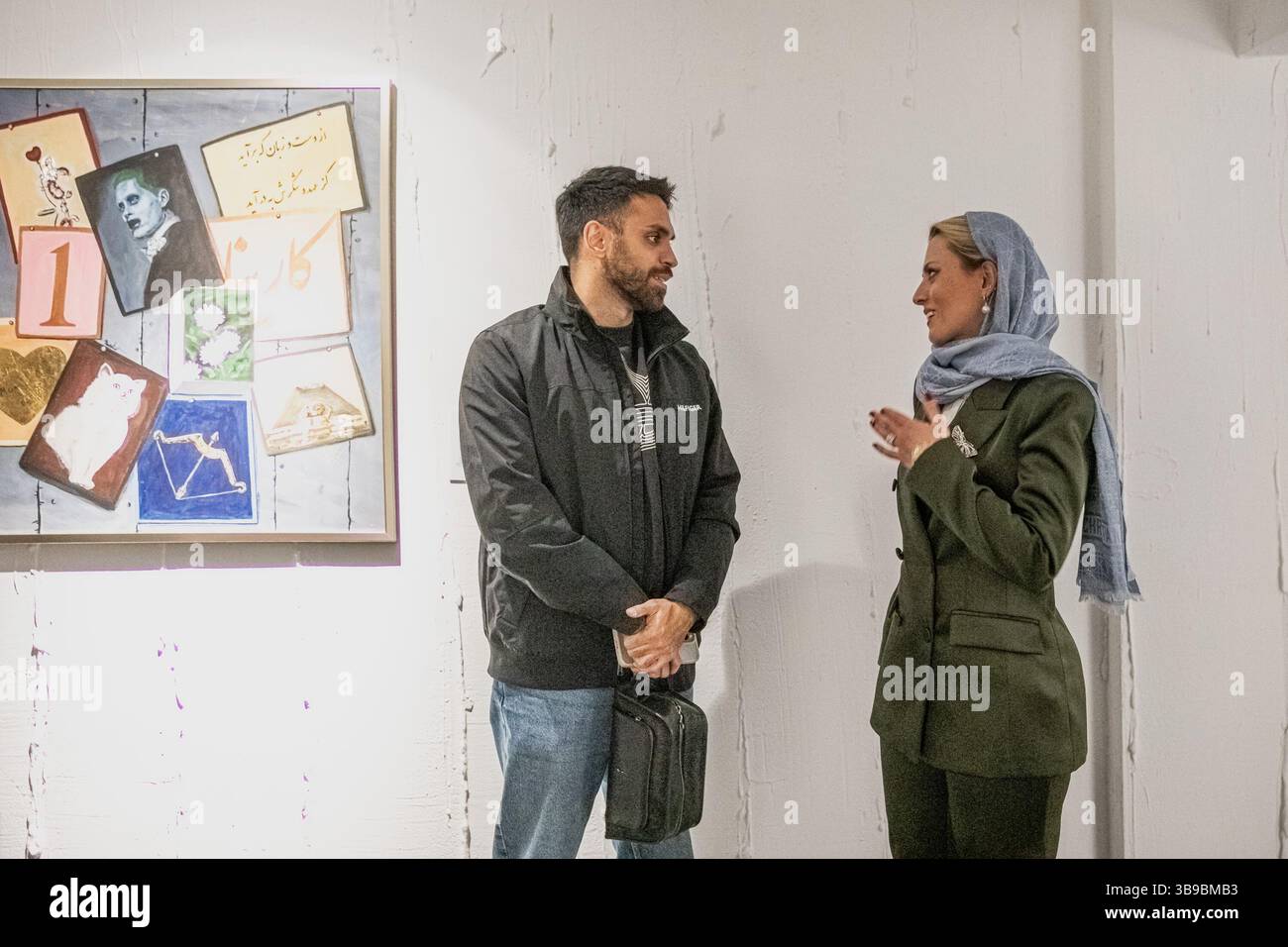 Kunstgalerie in Teheran, Iran. Stockfoto