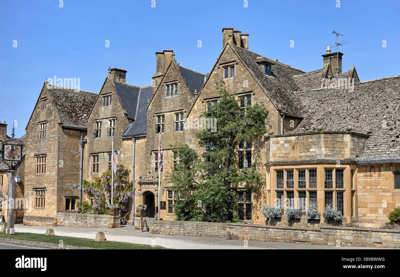 Lygon Arms Hotel, Broadway, Cotswolds, England, Großbritannien Stockfoto