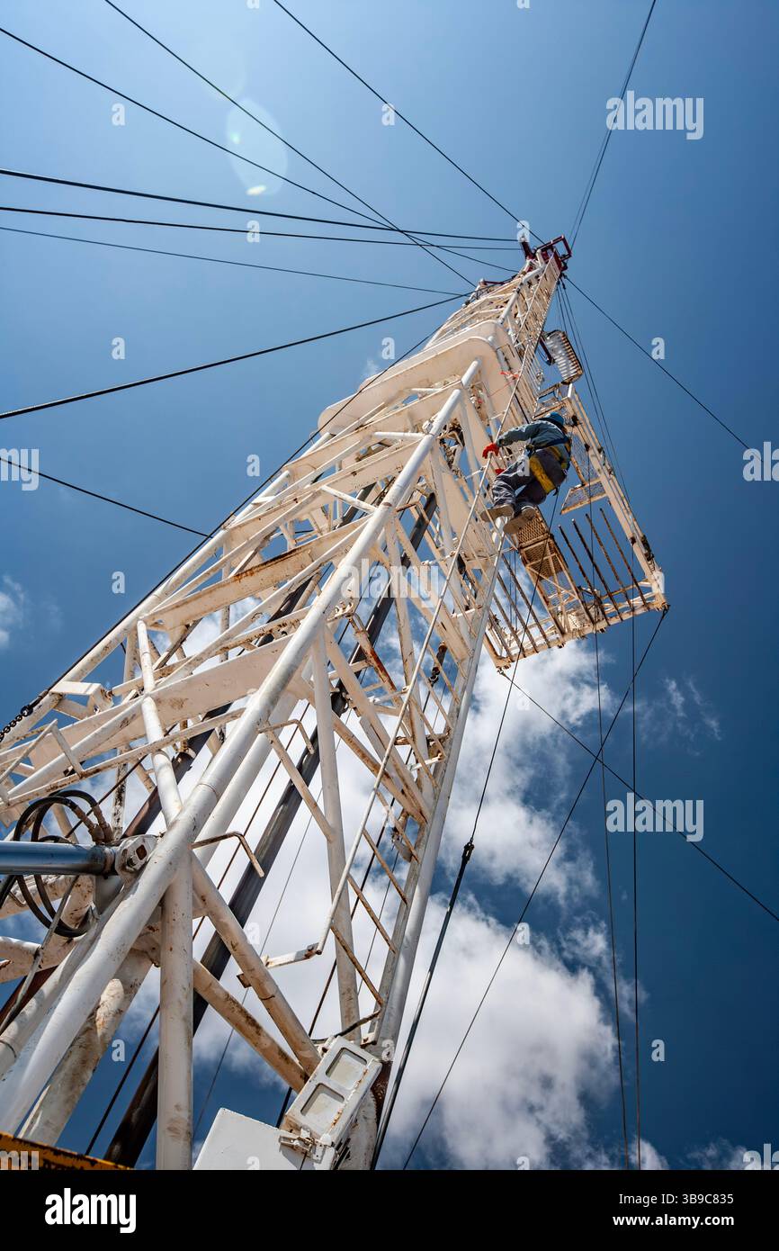 Bohrarbeiten für Öl New Mexico Stockfoto