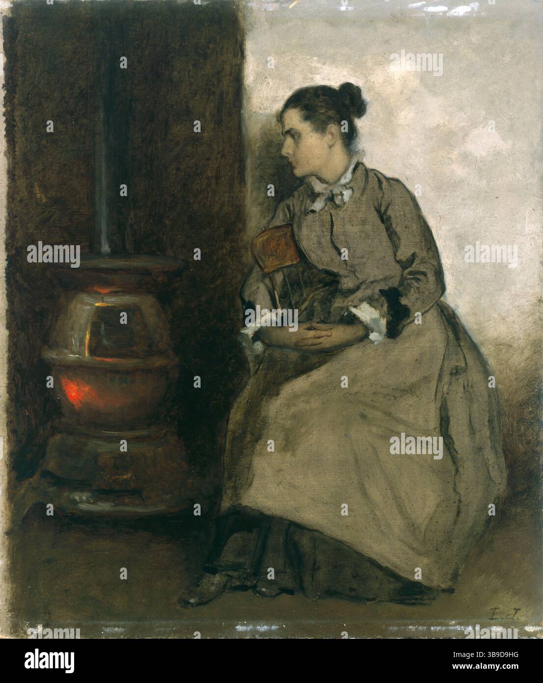 Eastman Johnson - Ruth - Albright-Knox Art Gallery Stockfoto