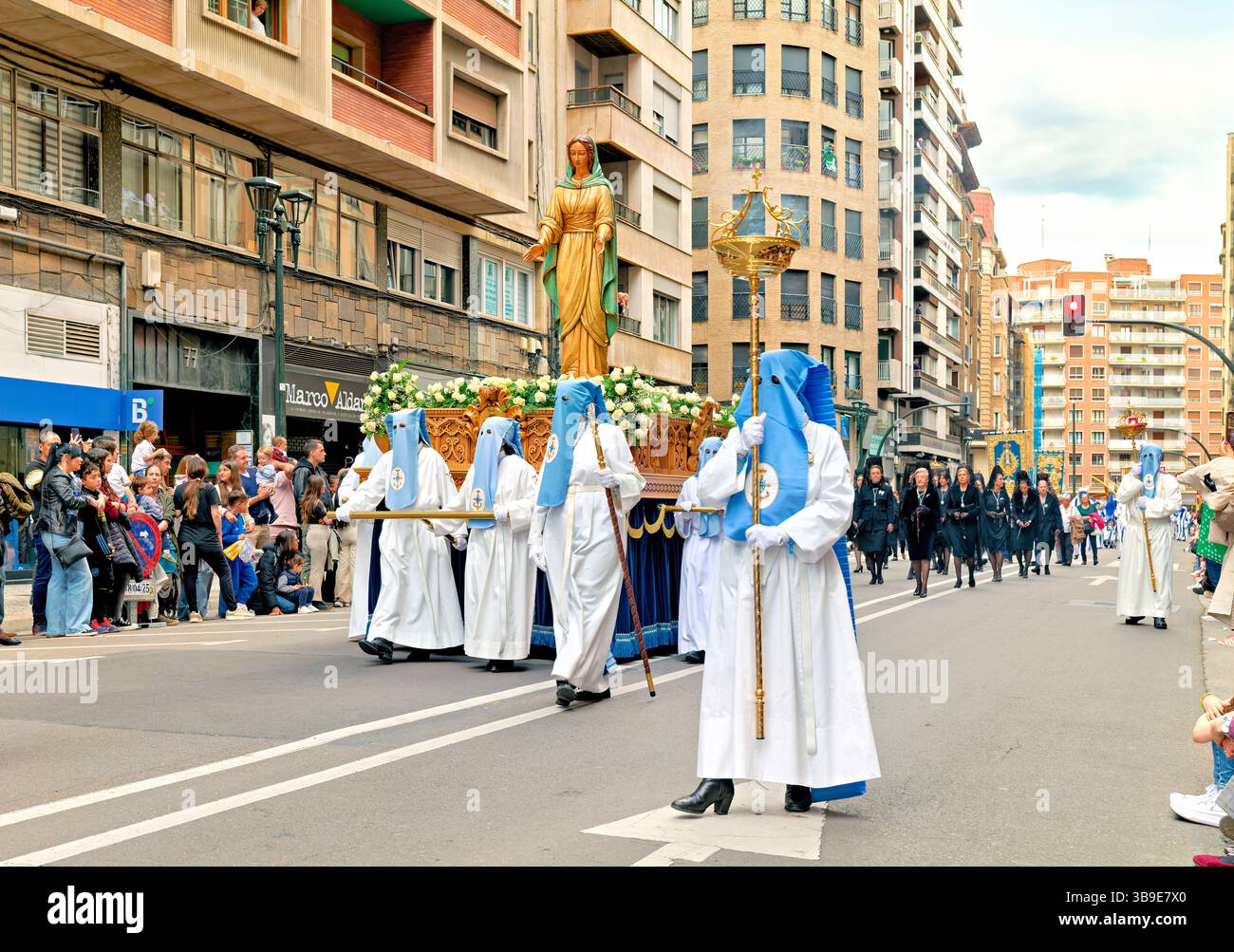 Saragossa. Saragossa. Aragonien. Spanien. Prozessionen der Osterwoche Stockfoto