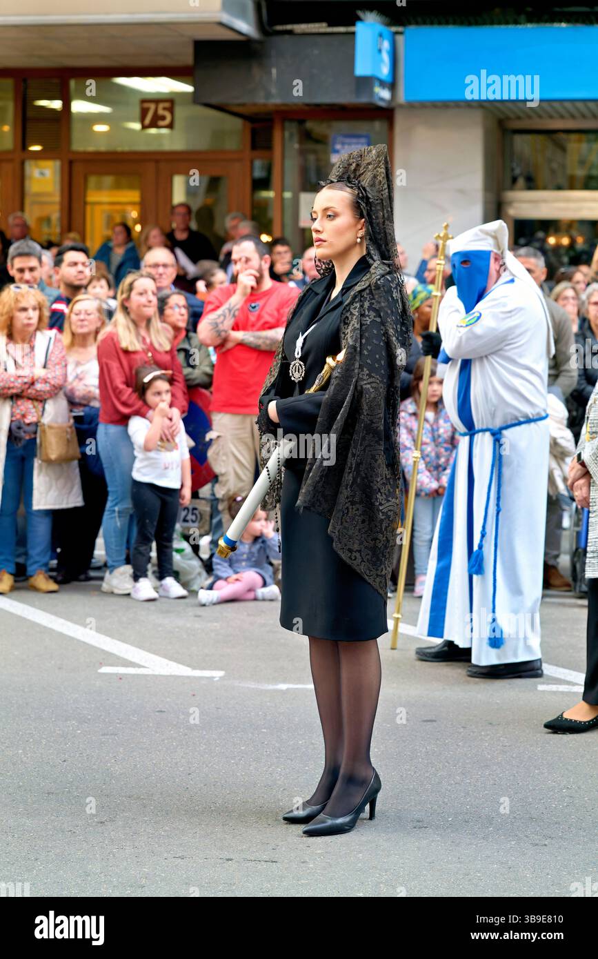 Saragossa. Saragossa. Aragonien. Spanien. Prozessionen der Osterwoche Stockfoto