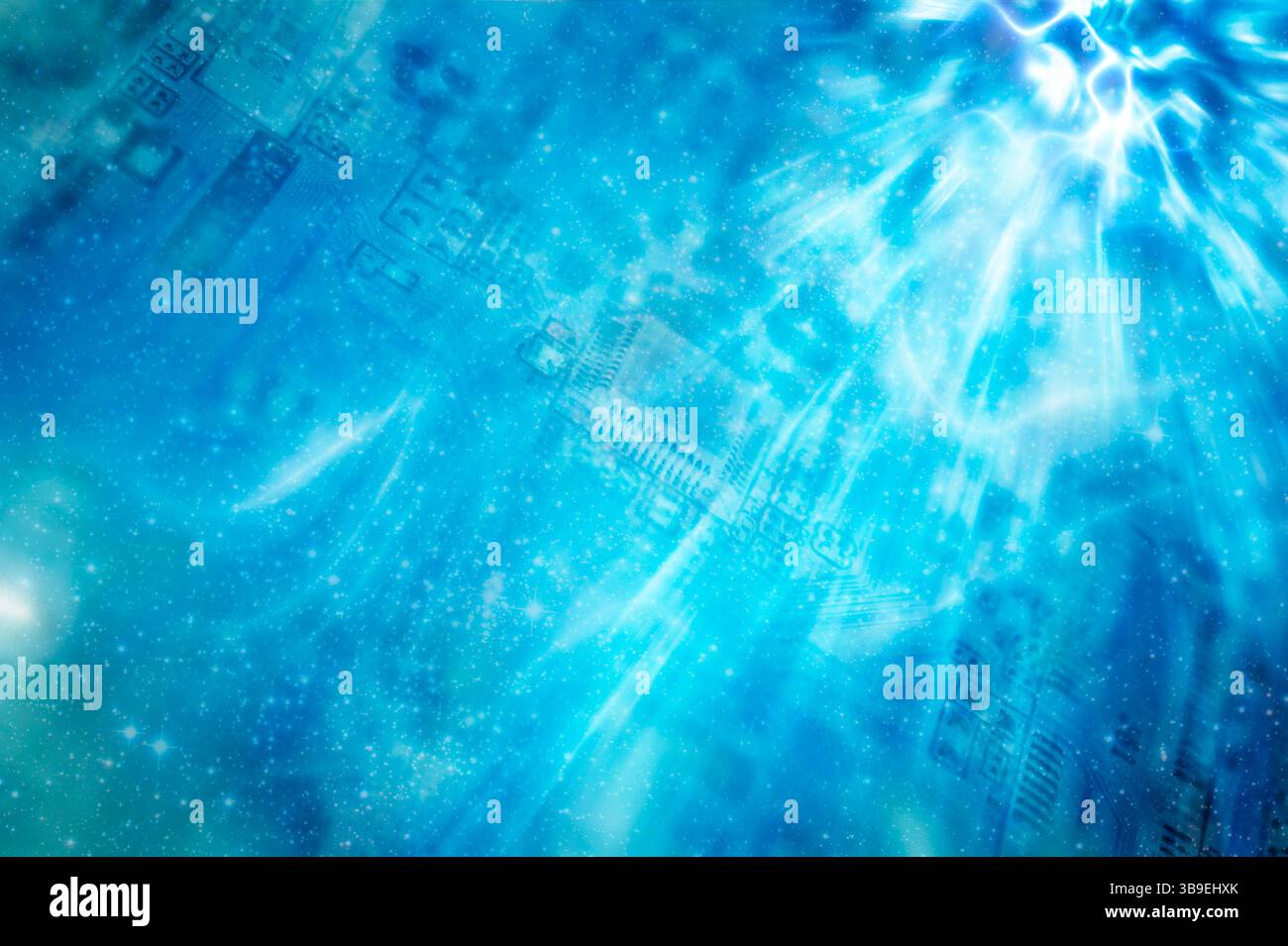Quanten-computing-Konzept Stockfoto