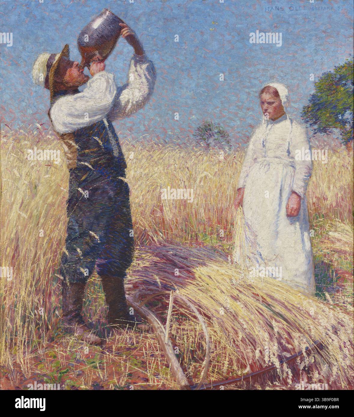 Hans Olde - Harvesting - Albright-Knox Art Gallery Stockfoto