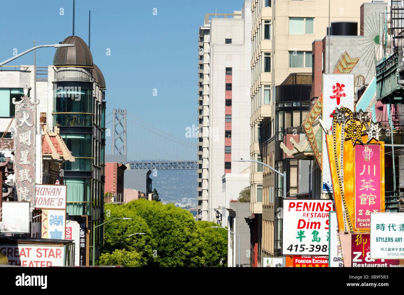 Blick von Chinatown Stockfoto