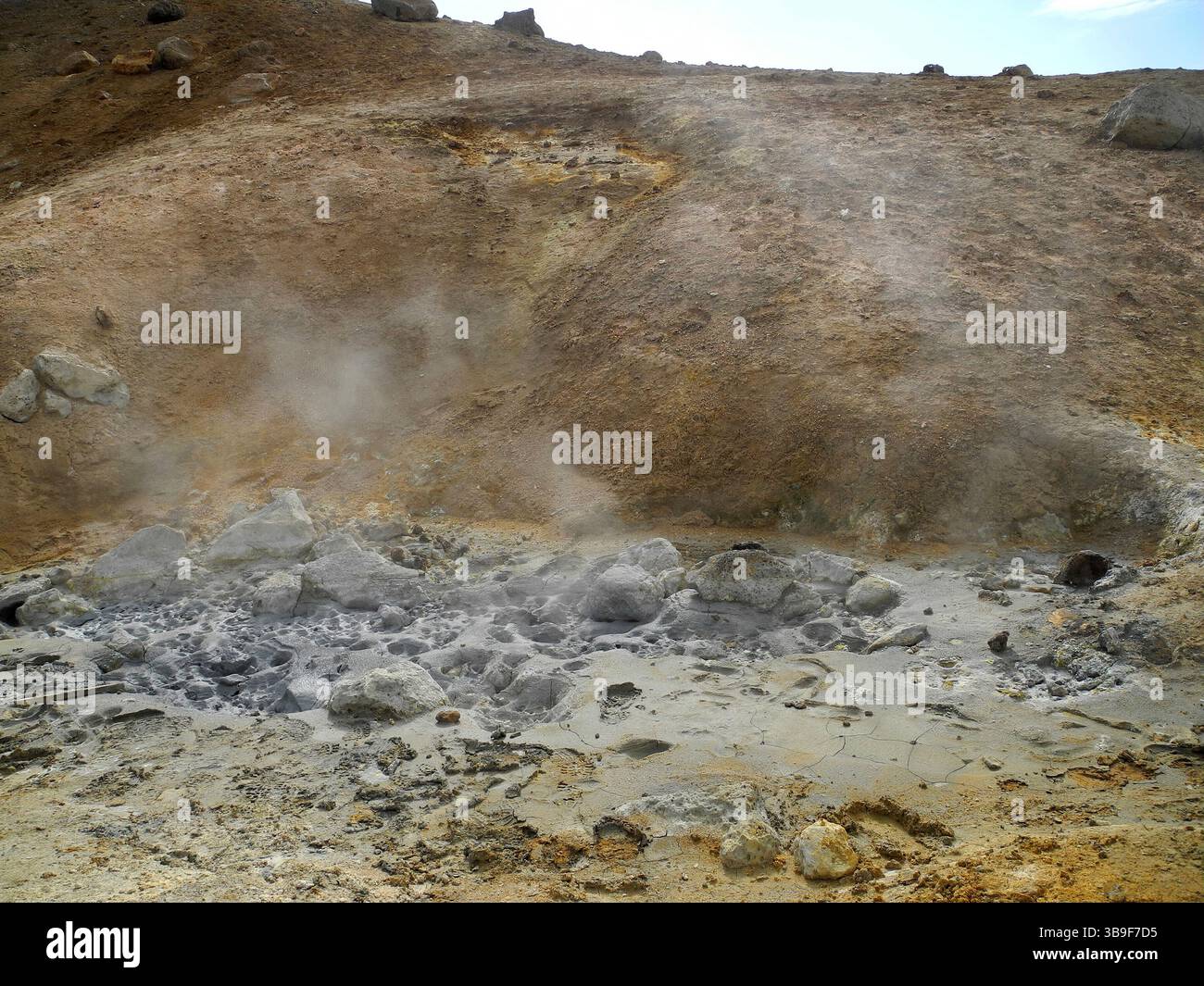 Solfatars am Viti auf Island Stockfoto