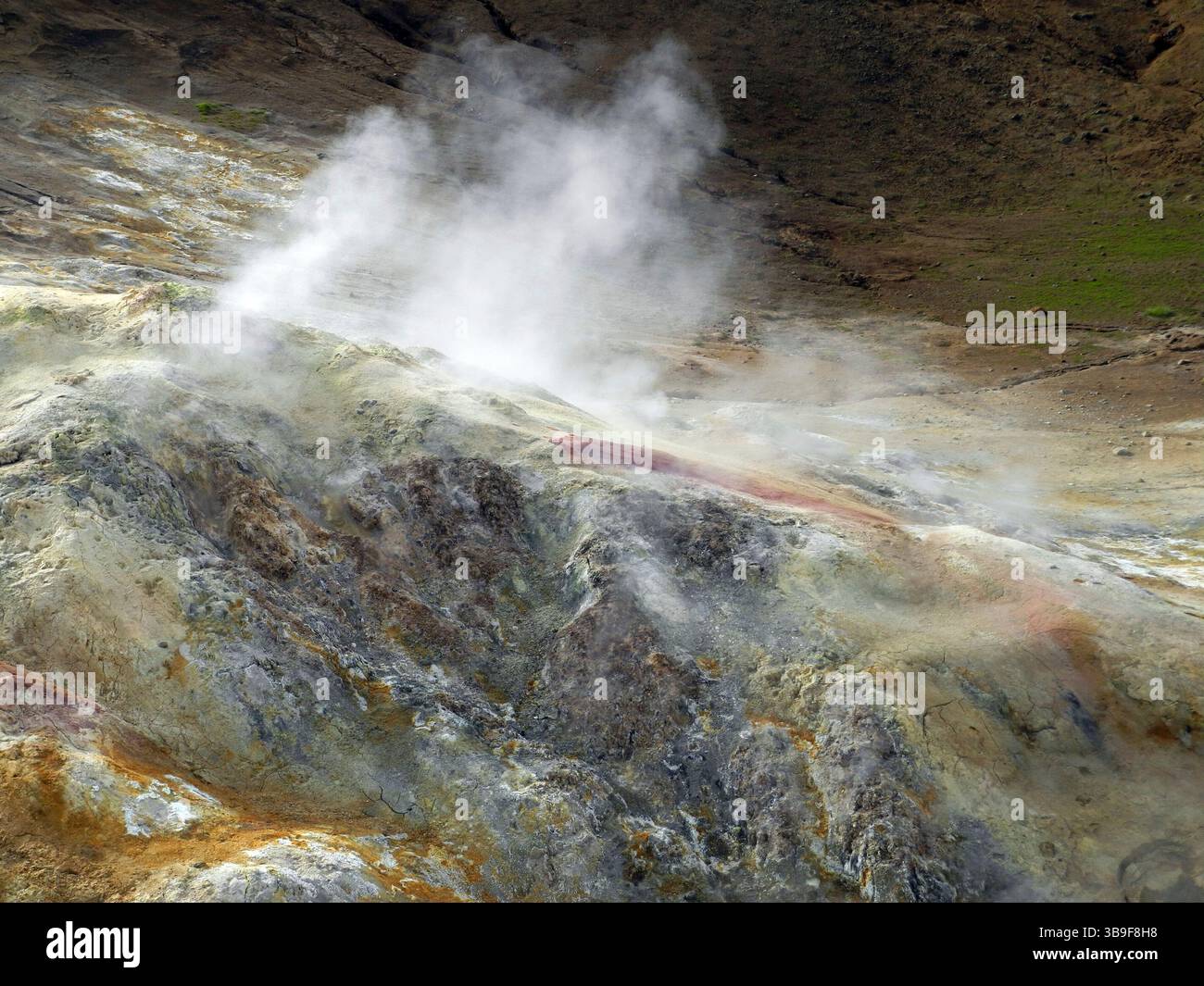 Solfatars am Viti auf Island Stockfoto