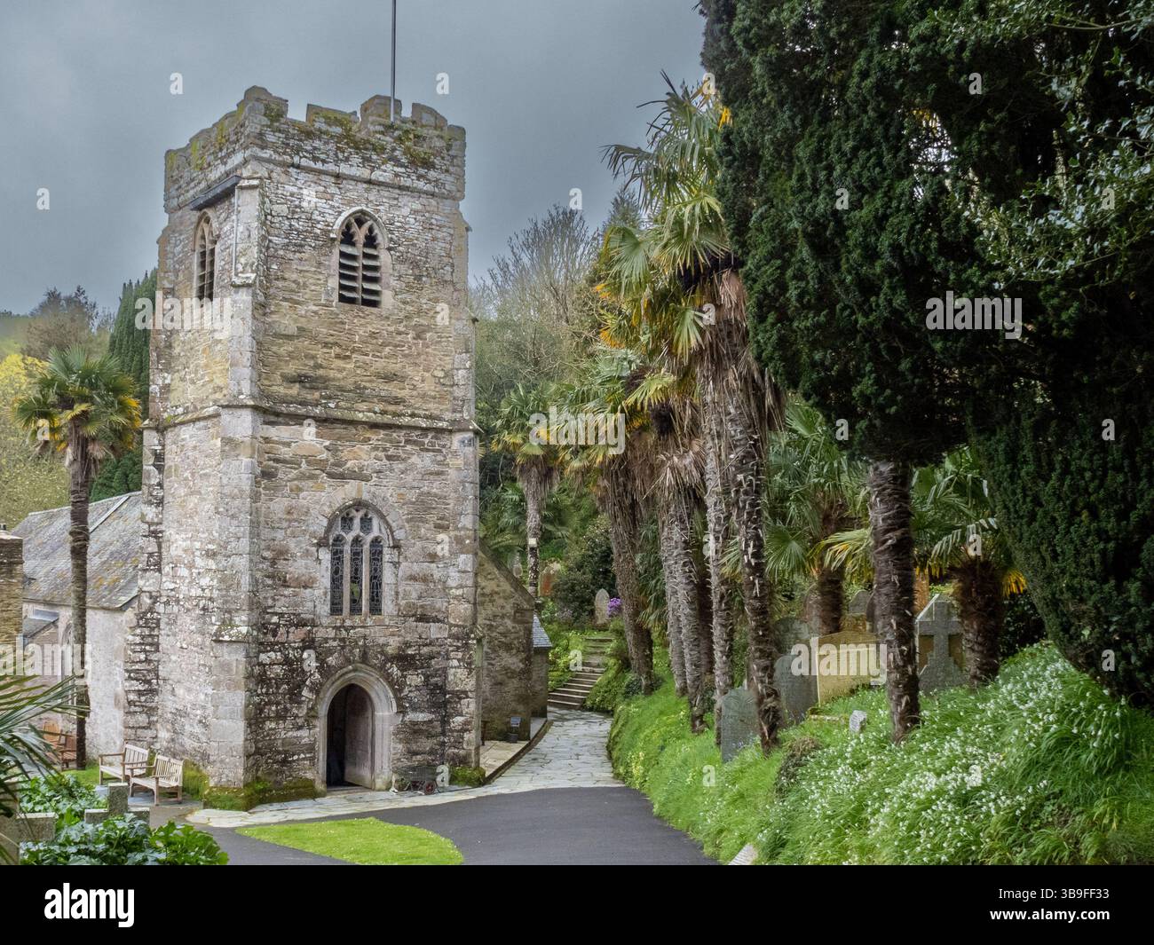 Church, St. in Roseland, Cornwall Stockfoto
