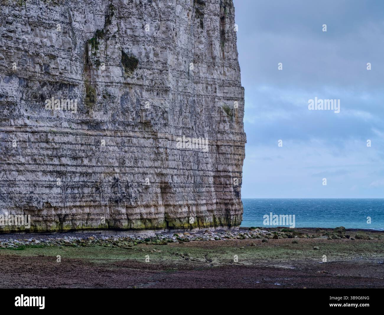 Frankreich, am Strand von Yport, Normandie, französische Atlantikküste, Stockfoto
