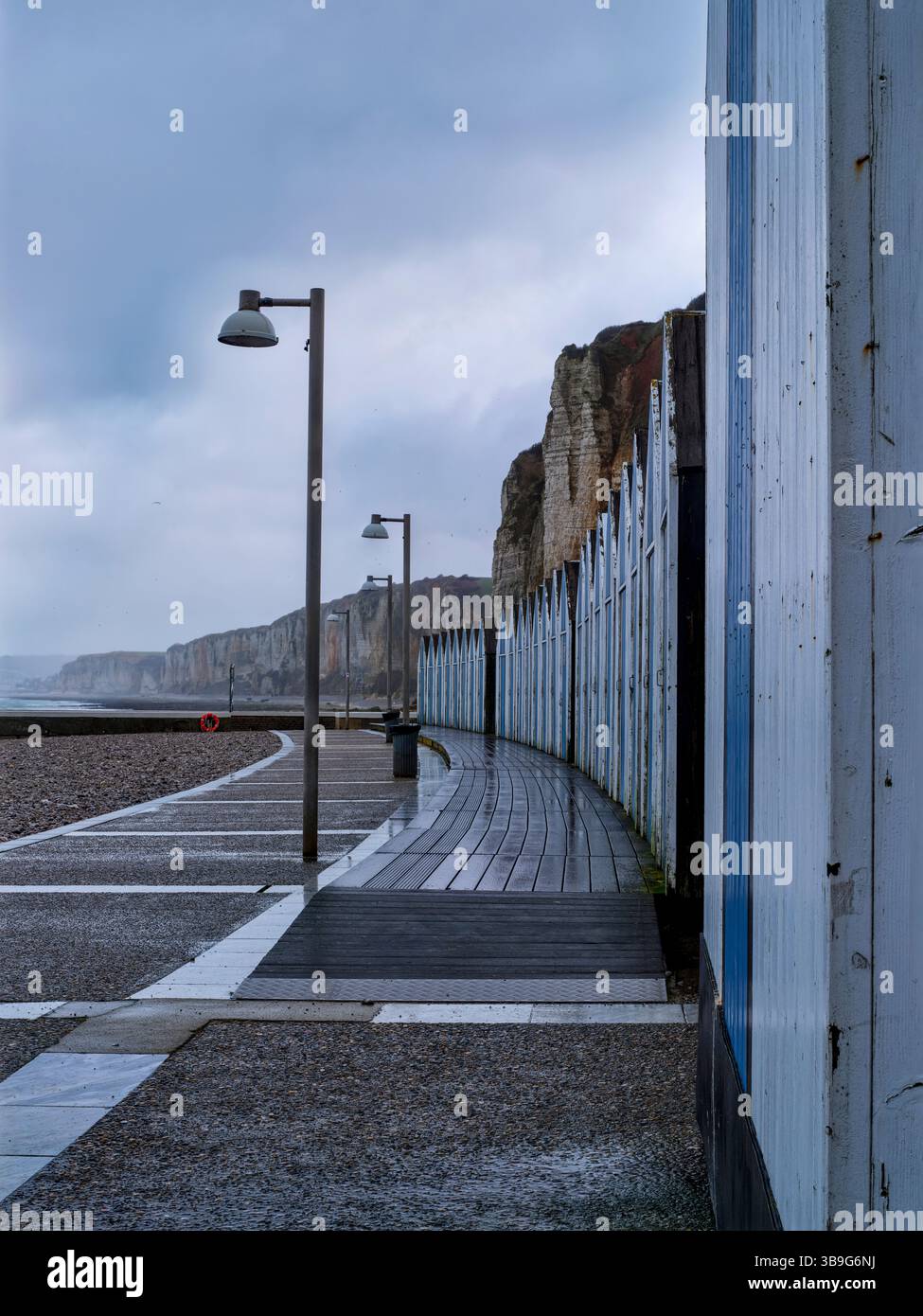 Frankreich, am Strand von Yport, Normandie, französische Atlantikküste, Stockfoto