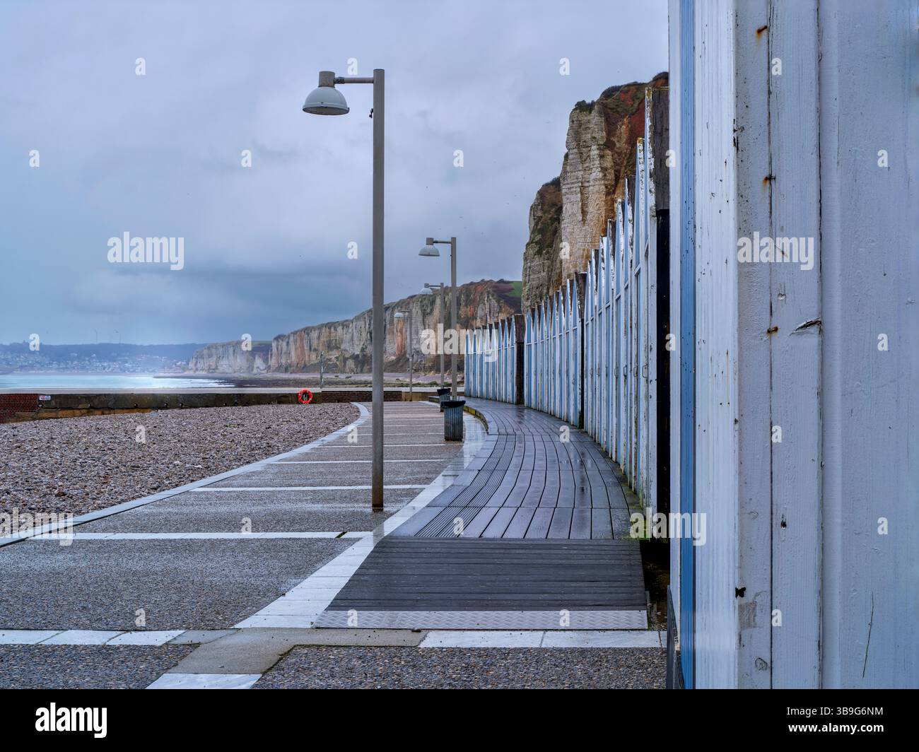 Frankreich, am Strand von Yport, Normandie, französische Atlantikküste, Stockfoto