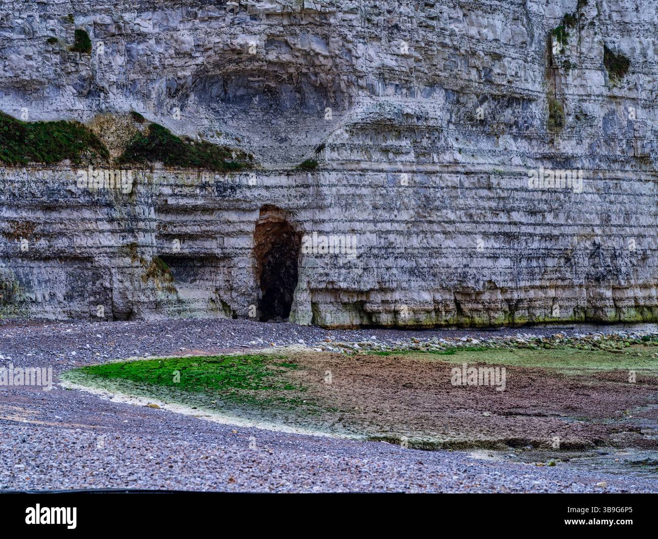 Frankreich, am Strand von Yport, Normandie, französische Atlantikküste, Stockfoto