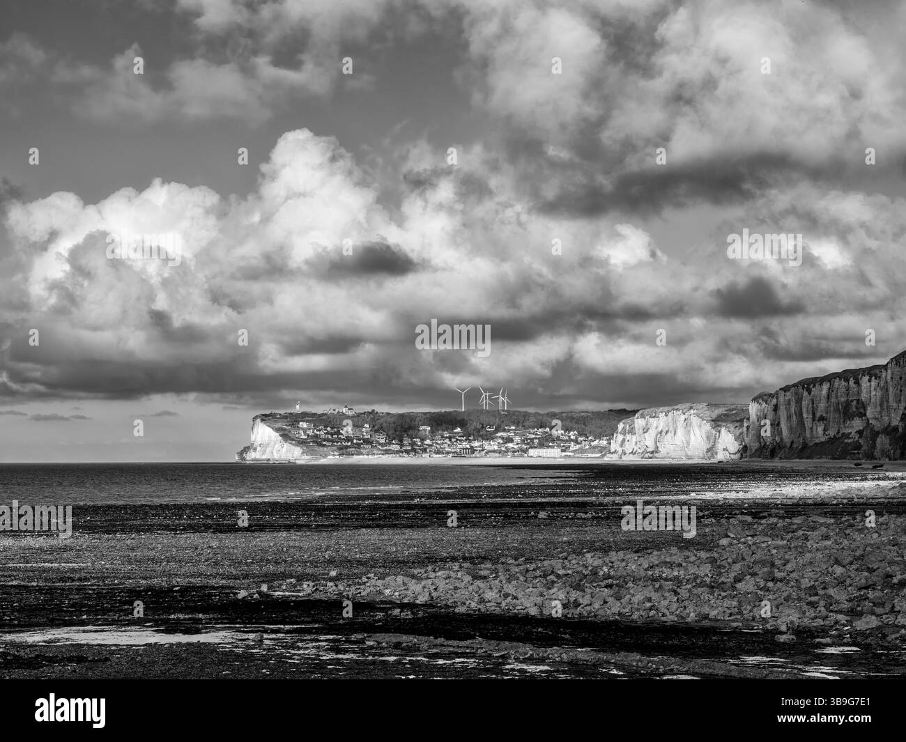 Frankreich, am Strand von Yport, Normandie, französische Atlantikküste, Stockfoto