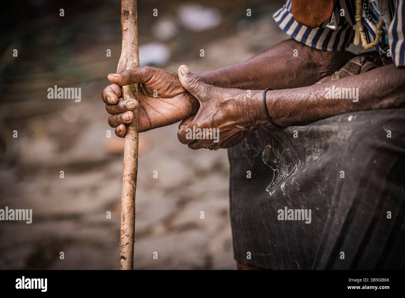 Alte Frauen, Tarrafal, Kap Verde, Westafrika Stockfoto