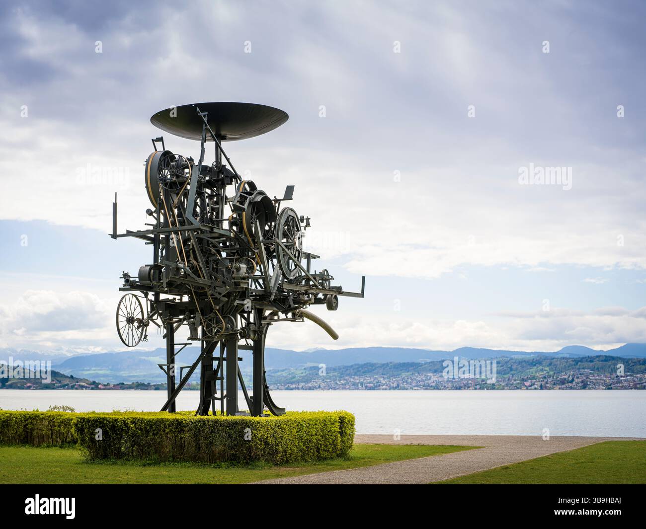 Eureka von Jean Tinguely am Zürichsee Stockfoto