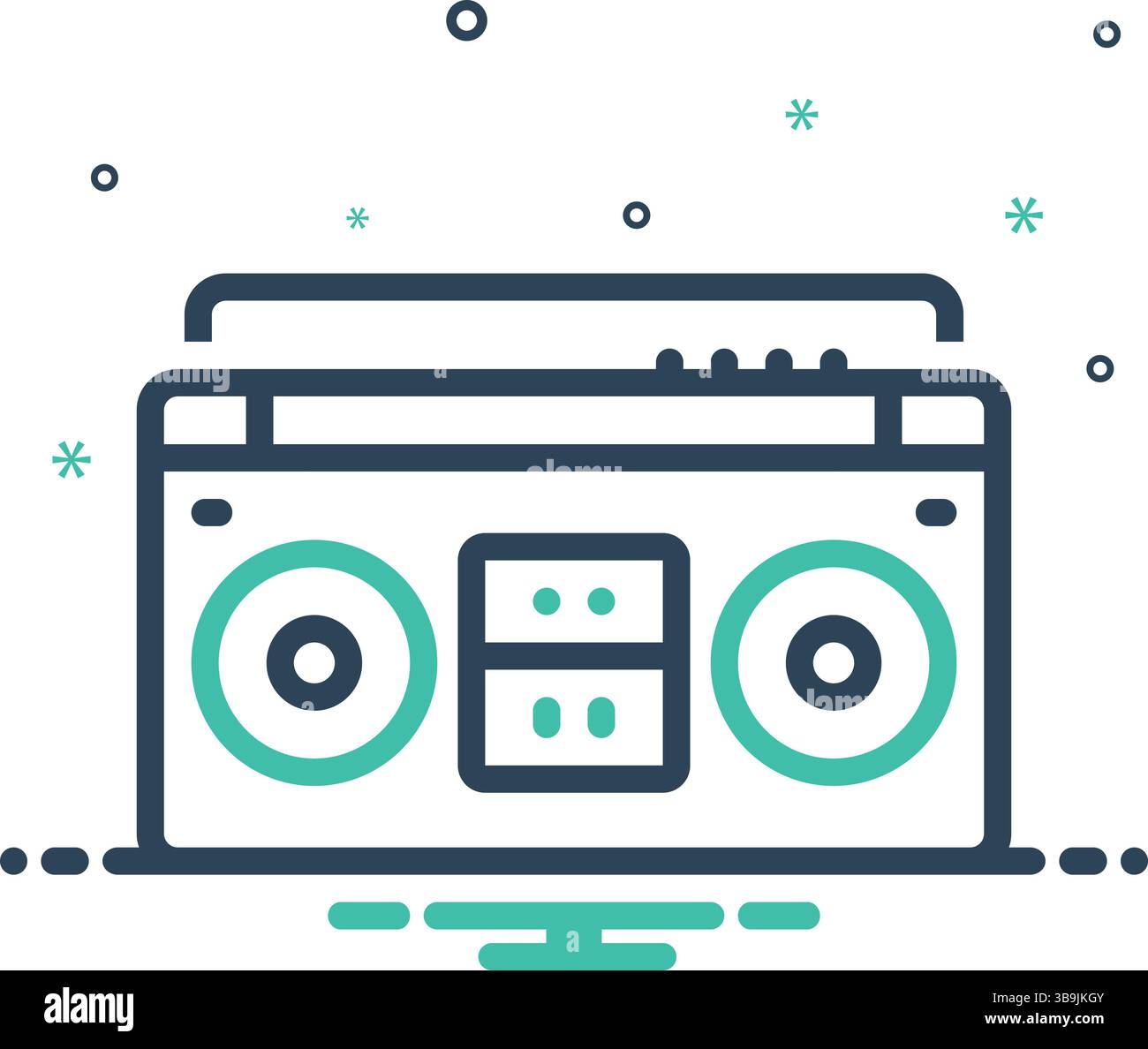 Symbol für Stereo, Radio Stock Vektor