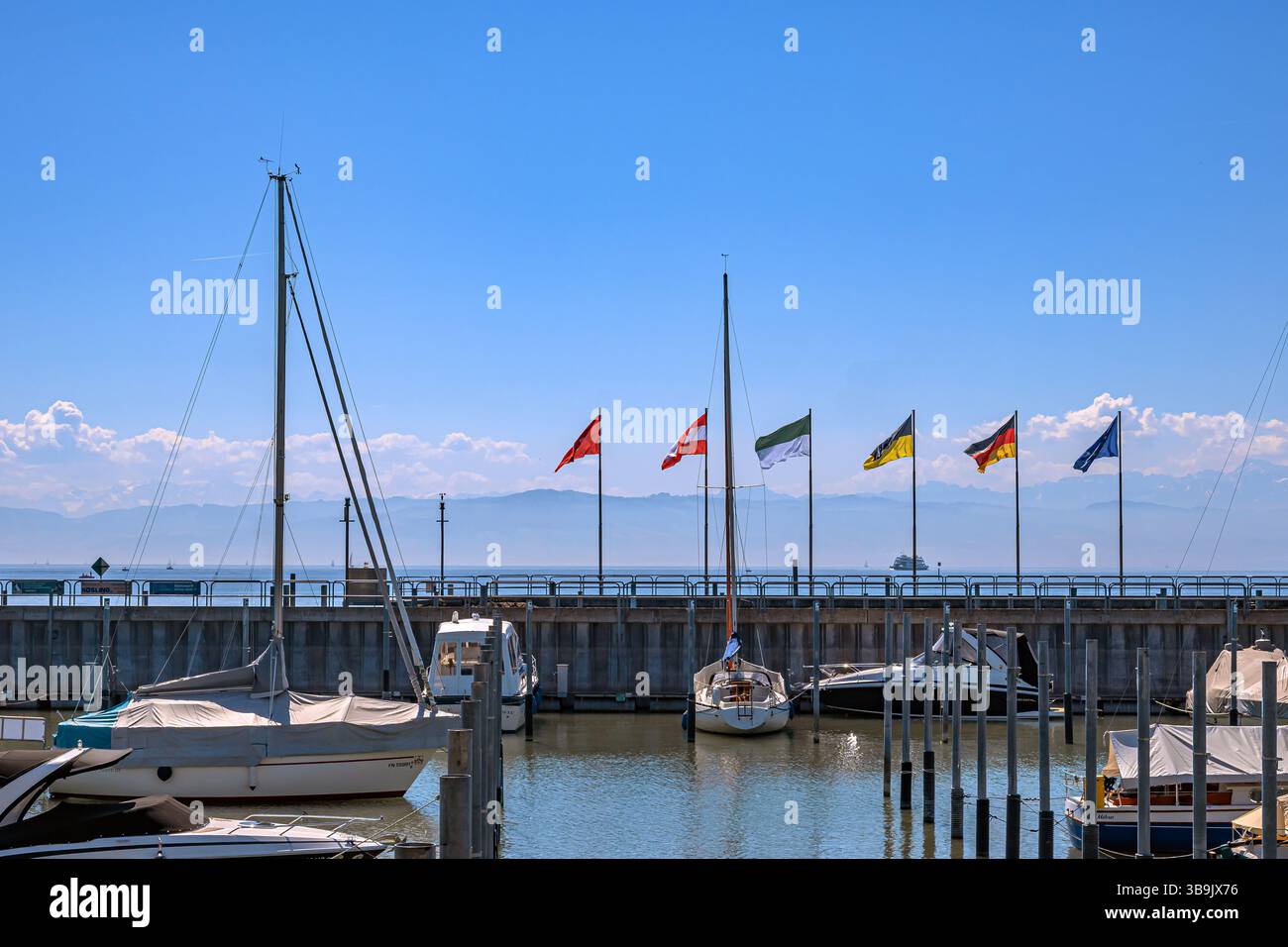 Baden-Wuerttemberg : Friedrichshafener Boote Stockfoto