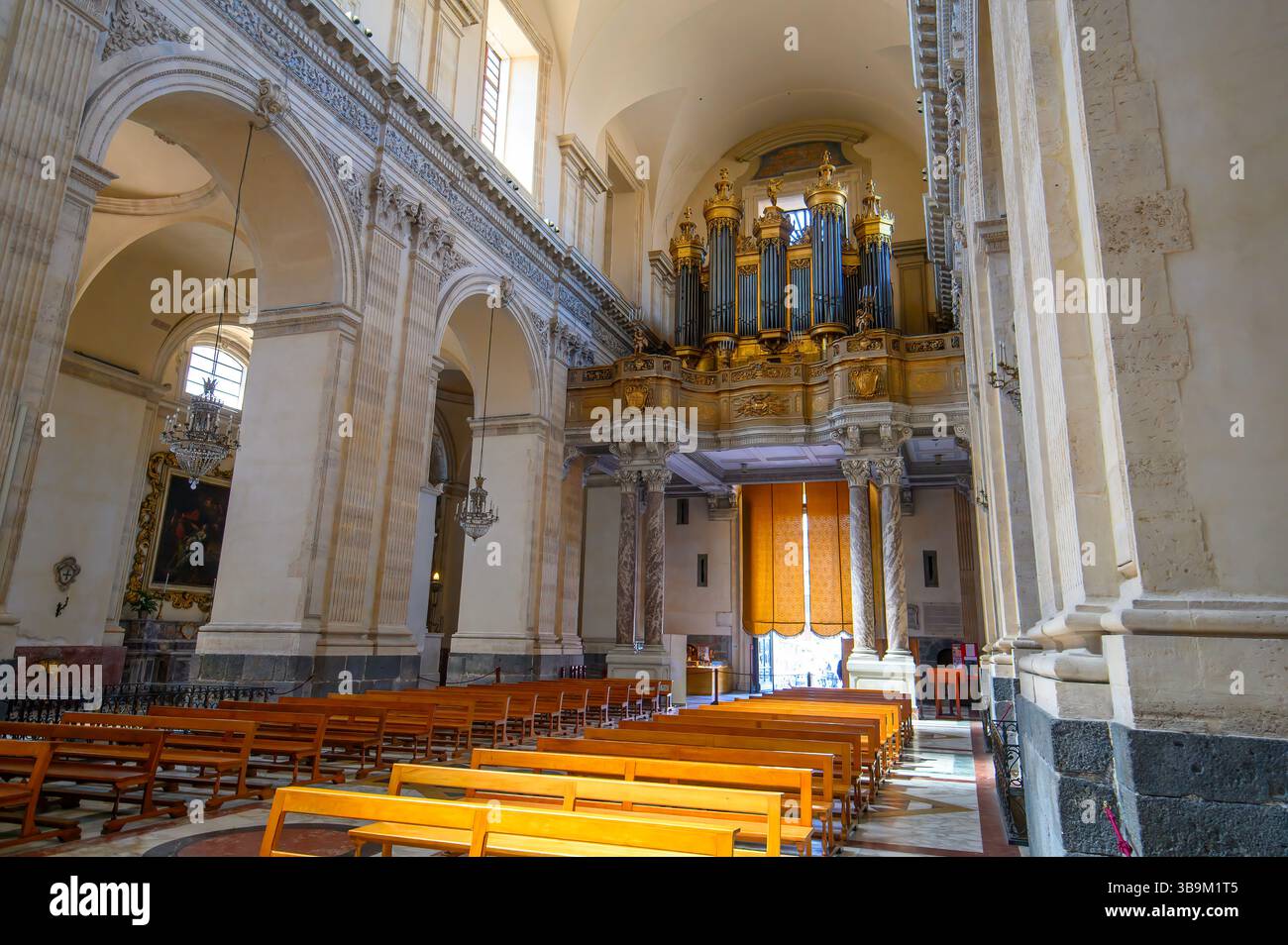 Catania, Italien. Das Innere der Kathedrale Santa Agatha und Liotru oder des Duomo di Catania Stockfoto
