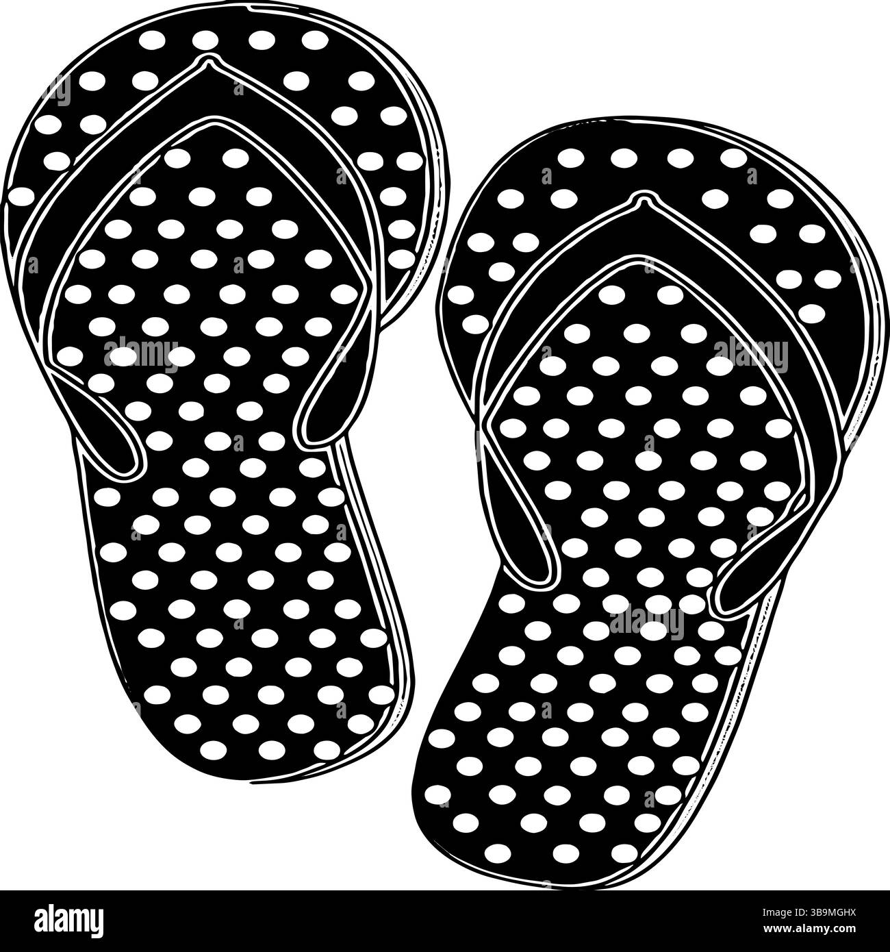 Bequeme Slipper Schuhe Illustration mit weicher Sohle Vektor Stock Vektor