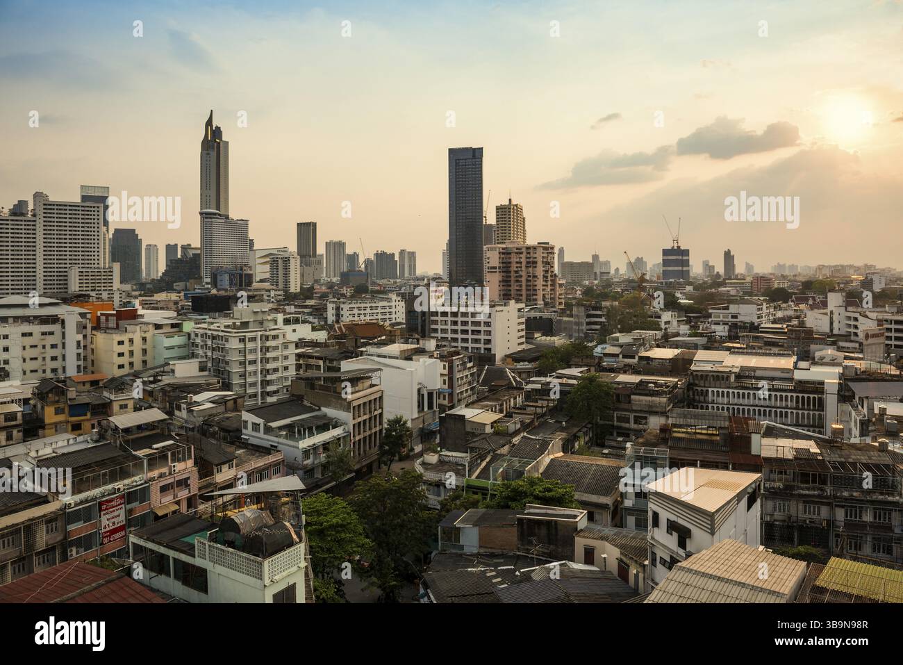 Wolkenkratzer, Skyline, Bangkok, Thailand, Asien Stockfoto