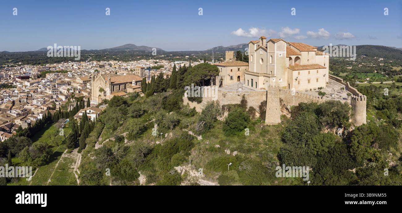 Ummauerte Einfriedung von San Salvador, Arta, Mallorca, Balearen, Spanien, Europa Stockfoto