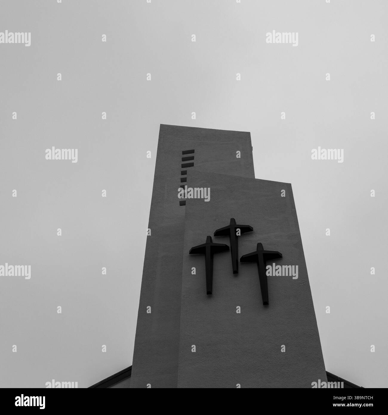 Blick auf das Dach der Jungang Katholischen Kathedrale. Jung-gu, Busan, Südkorea. Asien Stockfoto