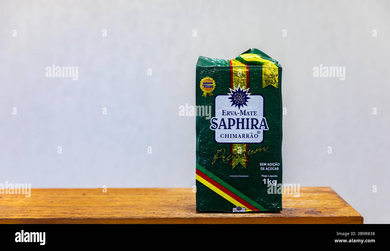 Yerba-Kumpel für chimarrão Freundschaft und Saphira, Gaucho-Kultur Stockfoto