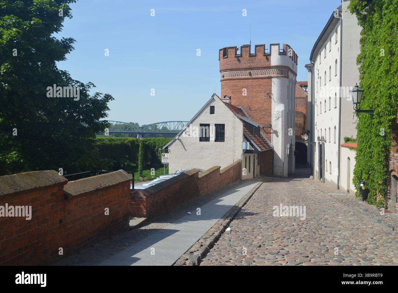 Schiefer Turm, Krzywa Wieża, Toruń, Polen, Stockfoto