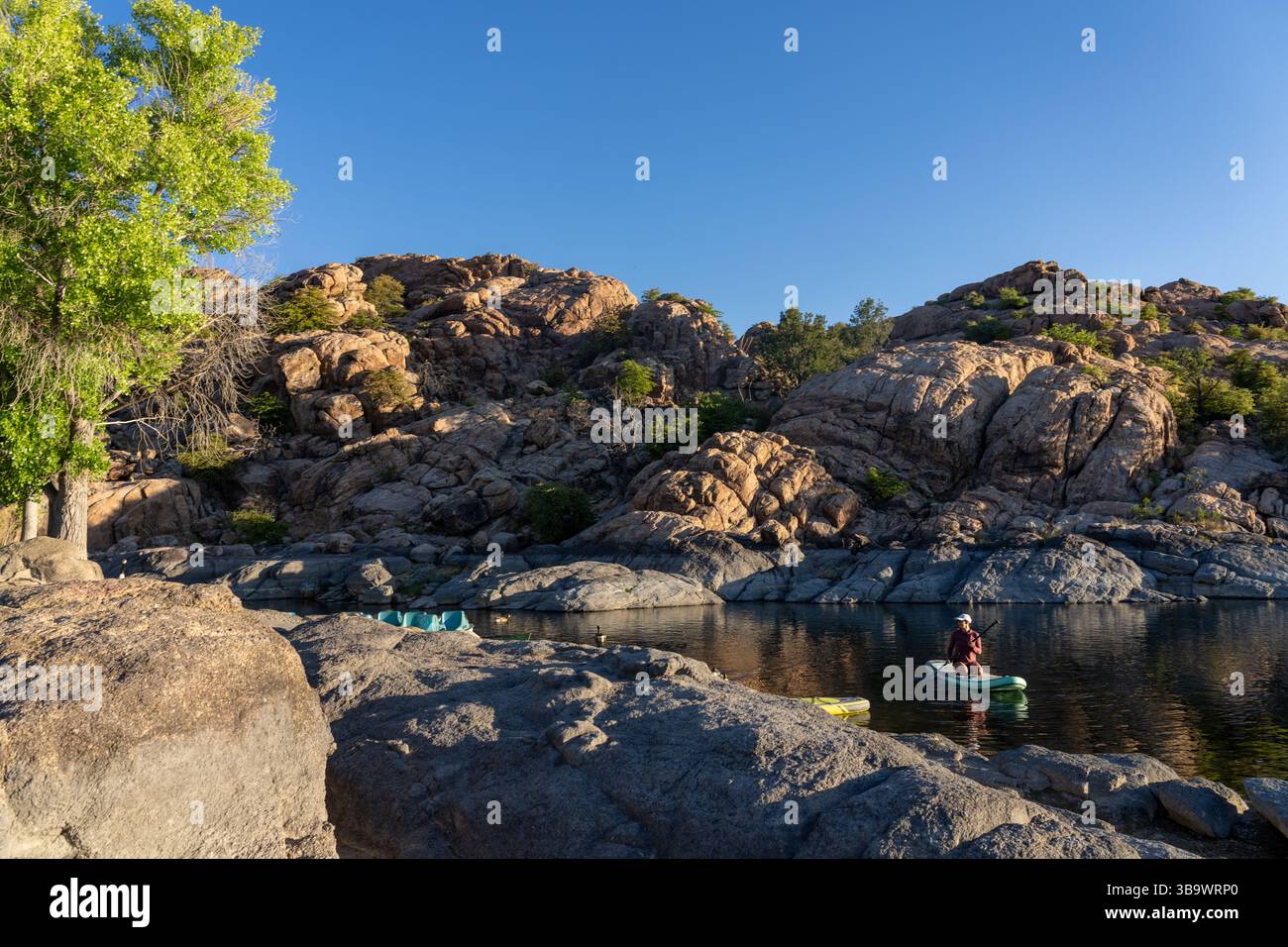 Malerischer Watson Lake in Prescott, Arizona Stockfoto