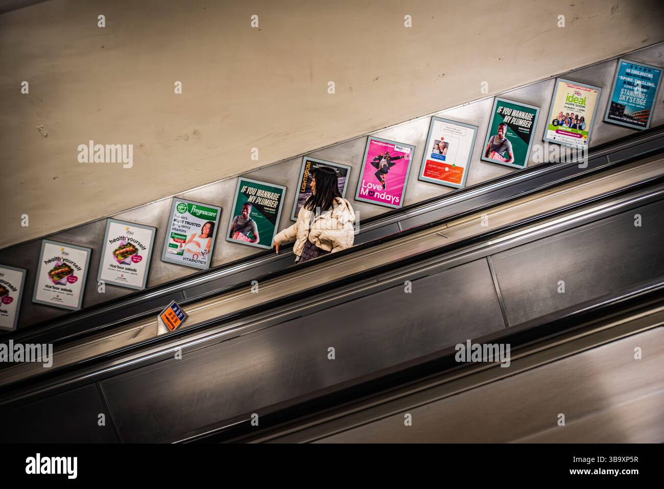 Straßenfotografie in London, die U-Bahn Stockfoto