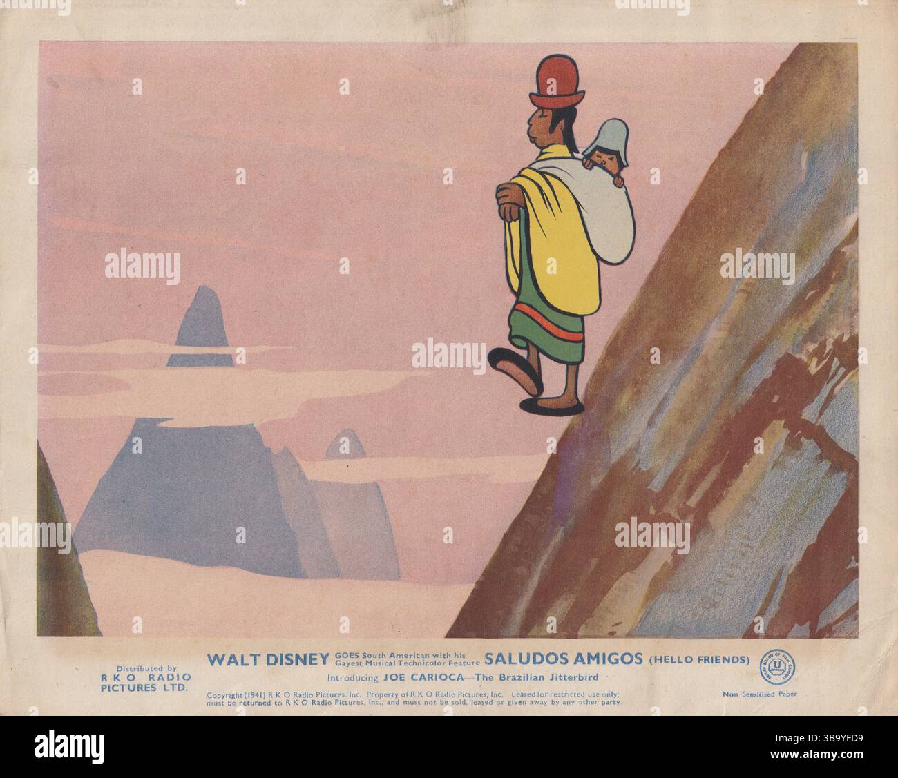 Saludos Amigos 1943 Walt Disney Donald Duck Stockfoto