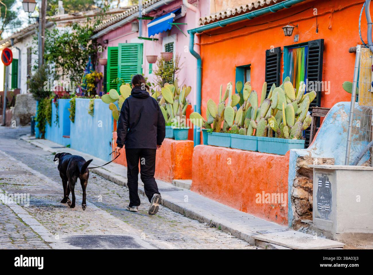 Viertel El Terreno, Poniente, Palma de Mallorca, Balearen, Spanien, Europa. Stockfoto