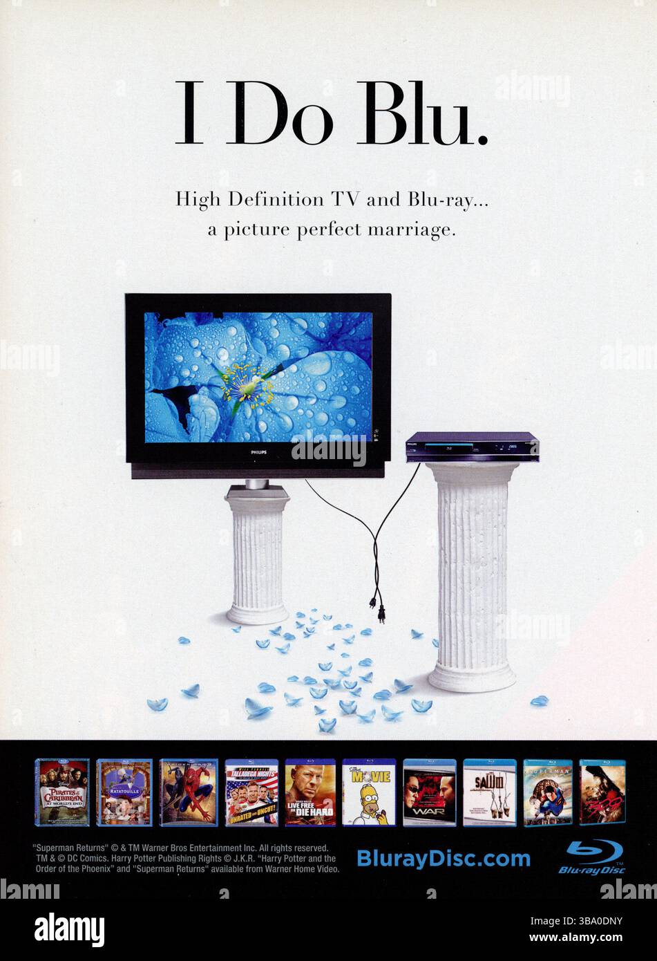 Vintage Januar 2008 Playboy Magazine Werbespot, USA Stockfoto