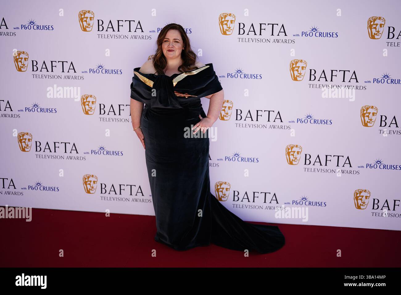 Jessica Gunning nahm 2025 an den BAFTA Television Awards mit P&O Cruises in der Royal Festival Hall des Southbank Centre in London Teil. Bilddatum: Sonntag, 11. Mai 2025. Stockfoto