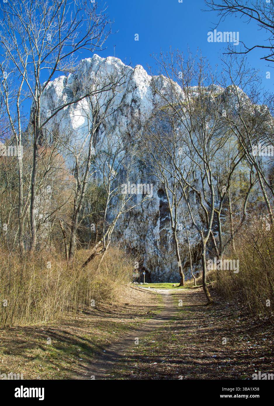 Pod Martinkou, Martinka-Felsen, Pawlow-Hügel, Palava, südmährische Region, Tschechische Republik Stockfoto