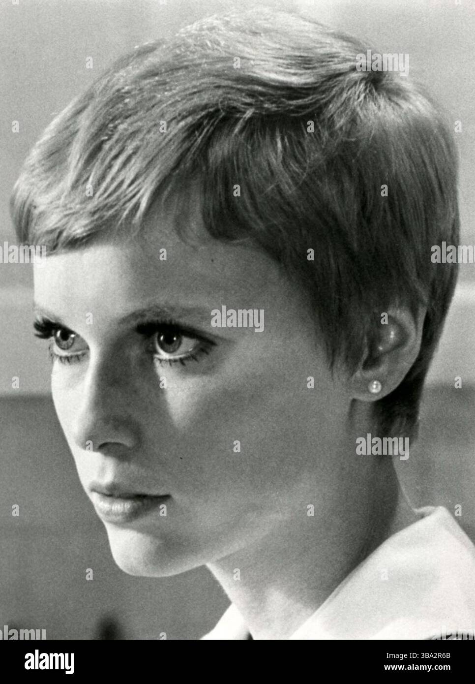 Mia Farrow - Rosemary's Baby - Werbefoto von Mia Farrow für 1973 TV. Stockfoto