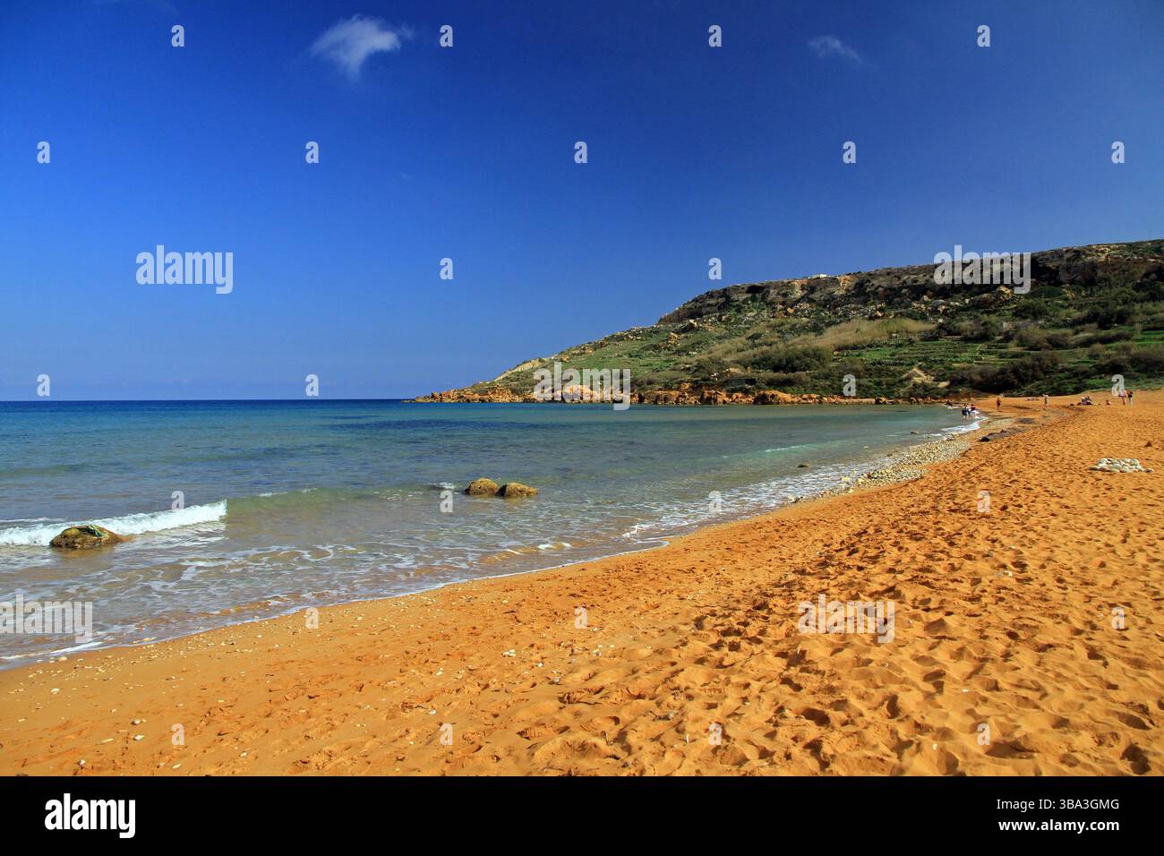 Ramla Bay, Gozo, Malta Stockfoto