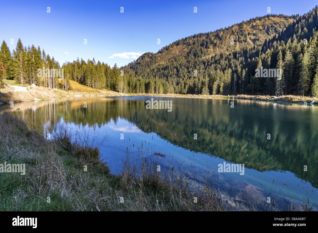 Fantastische Wanderung auf der hohen Ifen im Kleinwalsertal in den Allgauer Alpen Stockfoto
