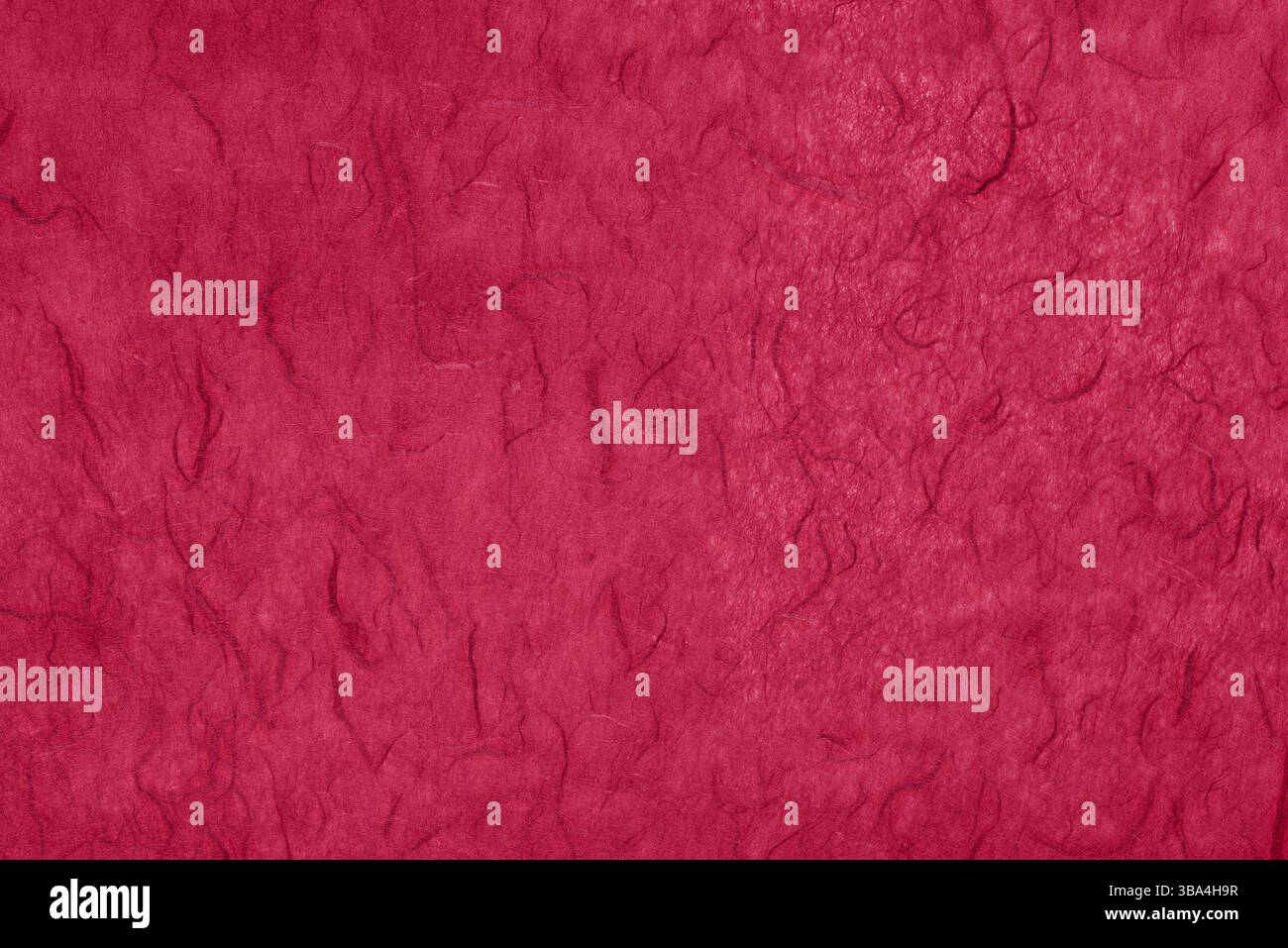 Textur von rotem Bastelpapier (rotes Papier mit Faser) als Hintergrund Stockfoto