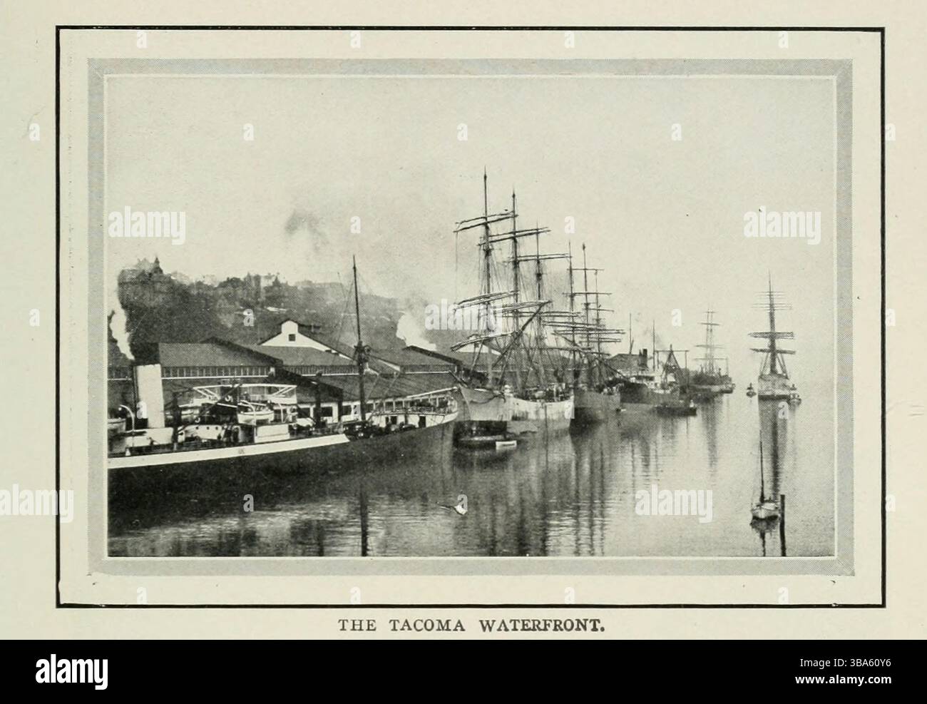 DAS TACOMA UFERVIERTEL. Aus dem Artikel AMERIKANISCHER LANDTRANSPORT IN DEN ORIENT. Von Harrington Emerson. Vom Engineering Magazine gewidmet dem Industrial Progress Band XXIV Oktober 1902 bis März 1903 The Engineering Magazine Co Stockfoto