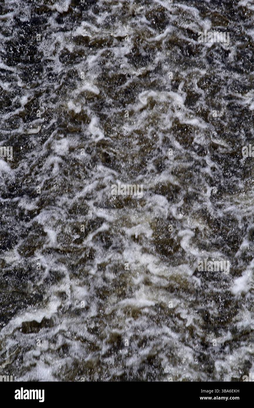 Nahaufnahme des Abstracts von fließendem Wasser Stockfoto