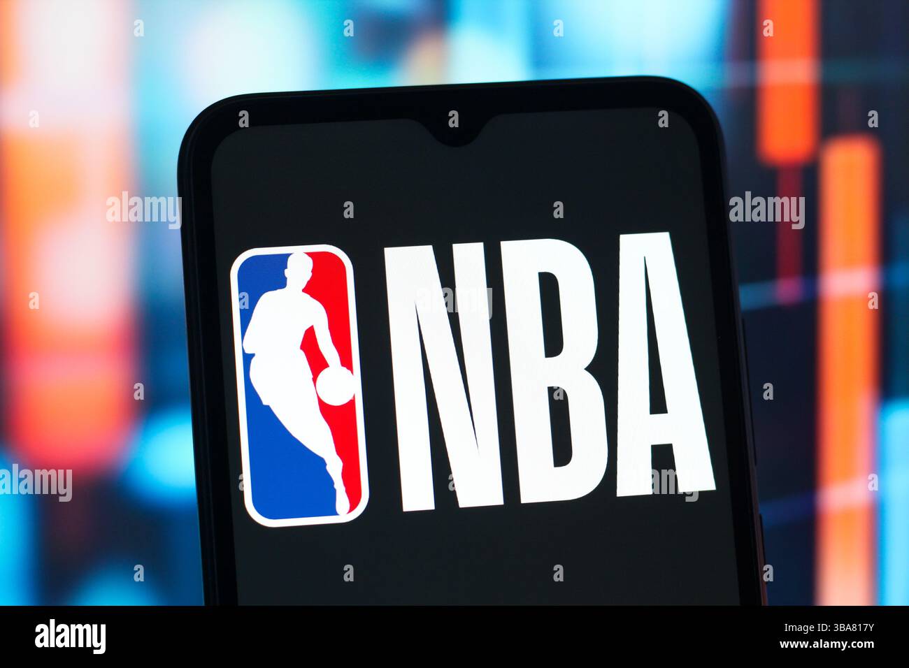 Kanada. Mai 2025. In dieser Fotoabbildung wird das Logo der NBA (National Basketball Association) auf einem Smartphone-Bildschirm angezeigt. Quelle: SOPA Images Limited/Alamy Live News Stockfoto