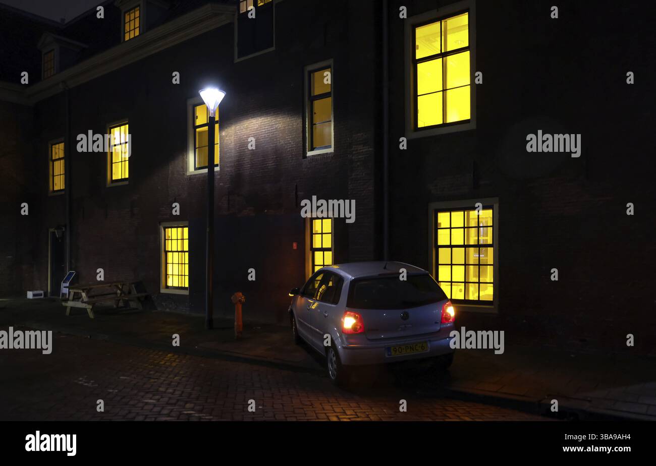 Light art Installation auf Amsterdam Licht Festival Stockfoto