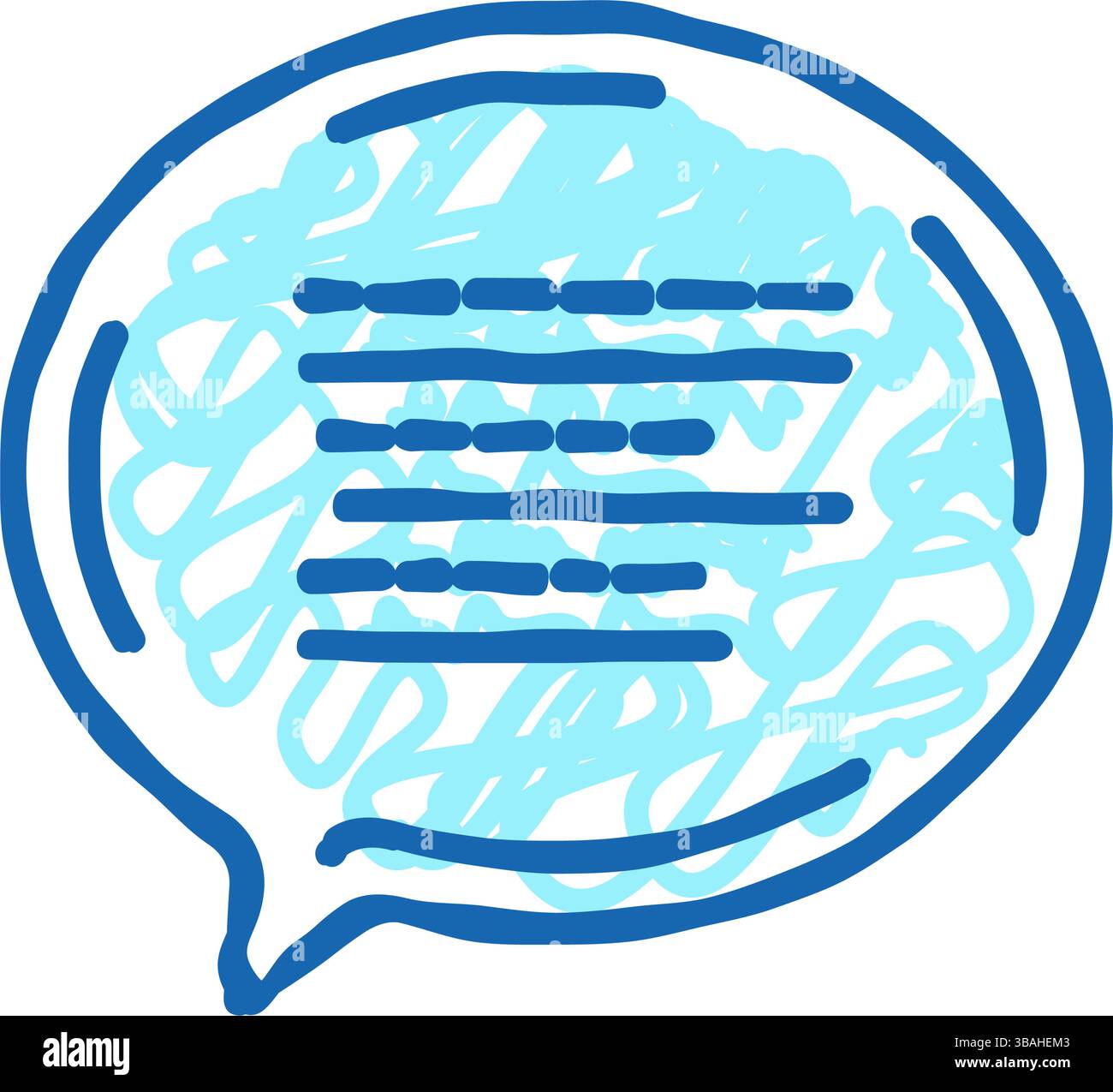 Sprechblase Testimonial Icon Doodle Illustration Stock Vektor