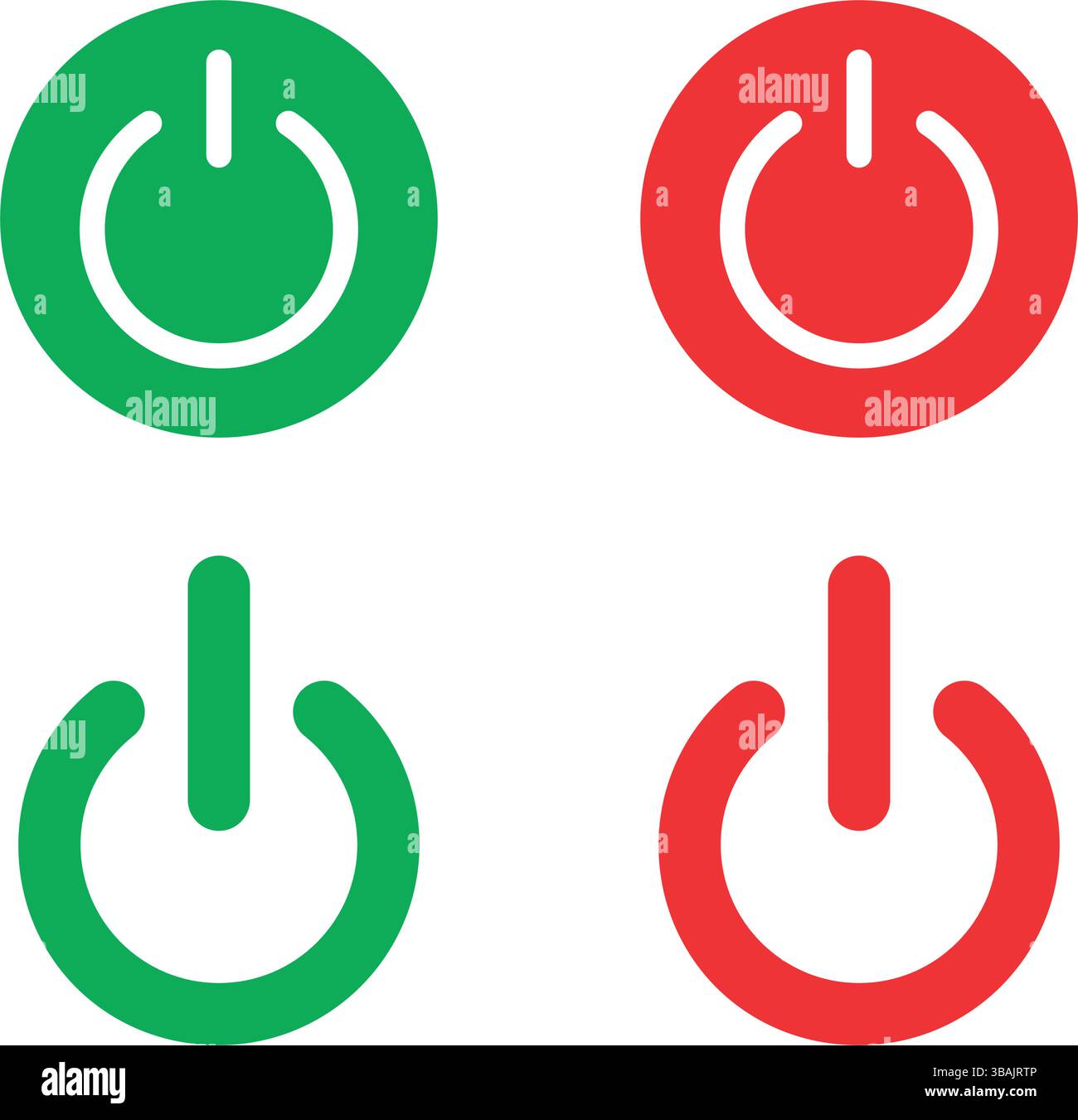 Vektordarstellung des Symbols für die Netztaste Stock Vektor