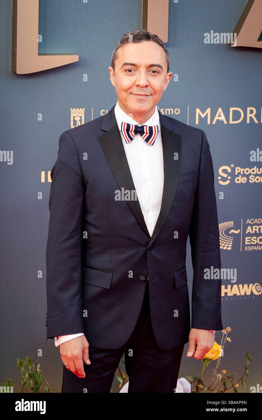 Angel Ruiz besucht Photocall Premios Talia am 12. Mai 2025 in Madrid. (Quelle: Miguel Escavias/Alfa Images/Alamy Live News) Stockfoto