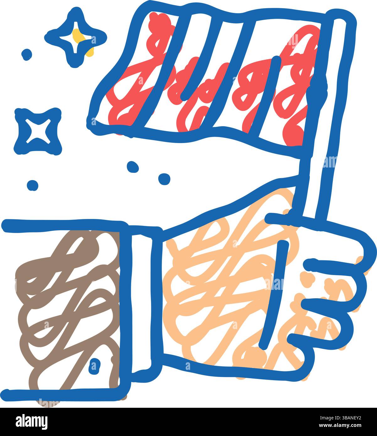 Initiative ergreifen – Illustration für Geschäftssymbole Stock Vektor