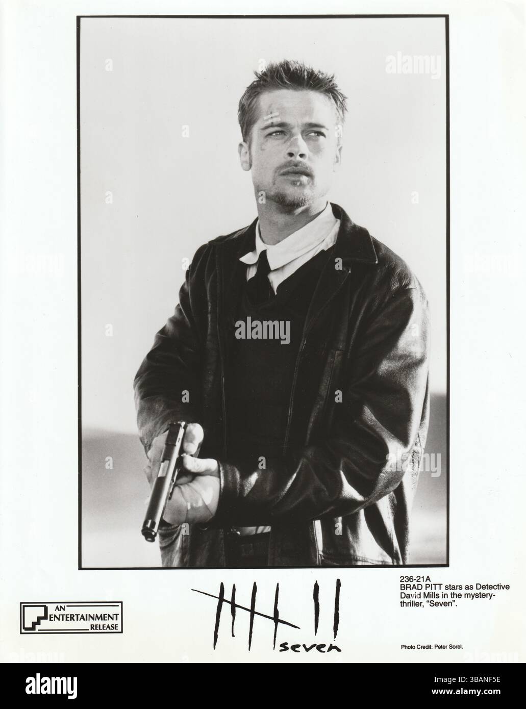 Seven 1995 David Fincher / Brad Pitt / Morgan Freeman Stockfoto